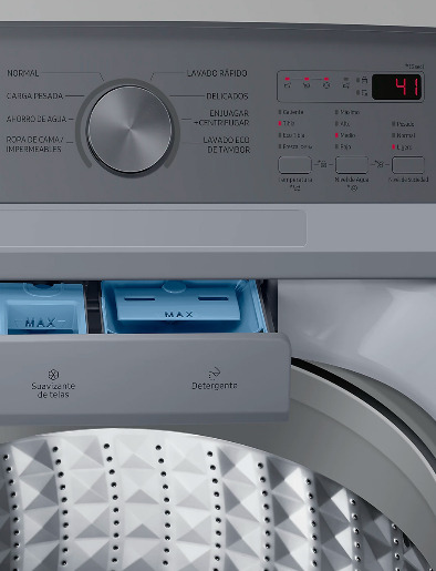 Lavadora Automática Superior 19 Kg Gris | Samsung