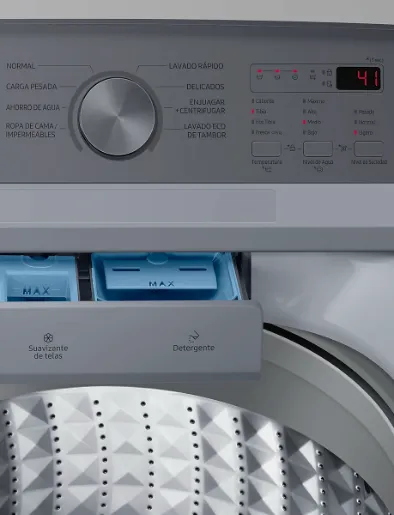 Lavadora Automática Superior 19 Kg Gris | Samsung