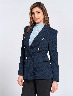 Blazer Largo Unicolor con Botones