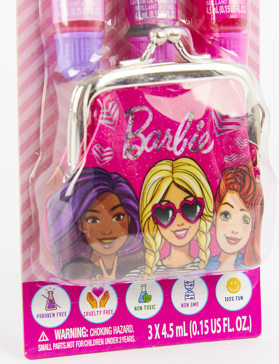 Set Brillos Labiales + Monedero Barbie