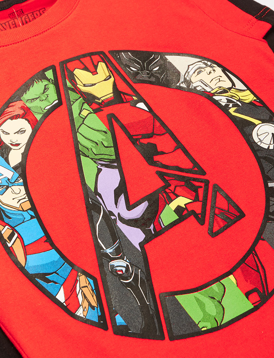 Buzo pre Bicolor Estampado Avengers