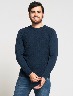 Sweater Textura Rombos Azul marino