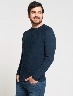 Sweater Textura Rombos Azul marino