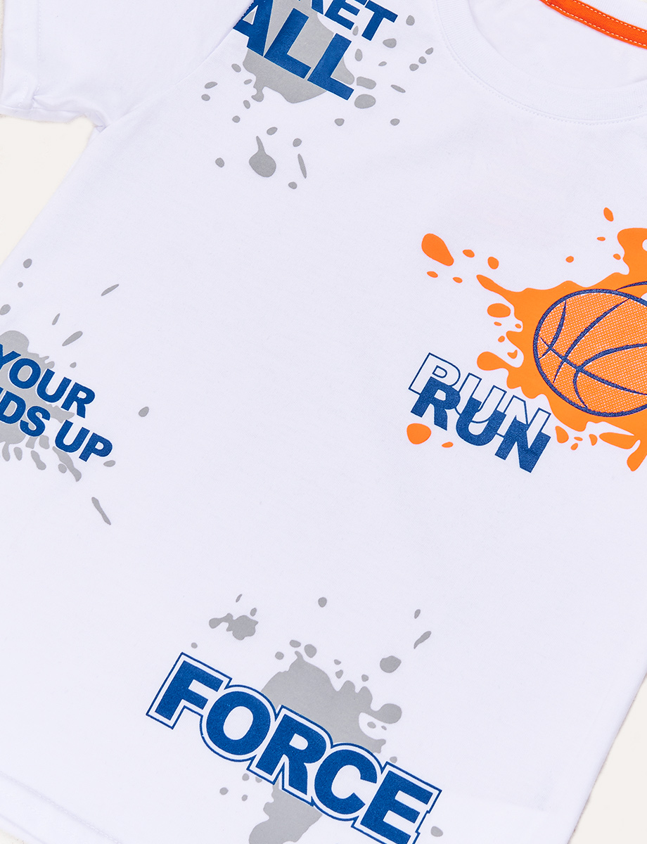 Camiseta Basketball Blanca