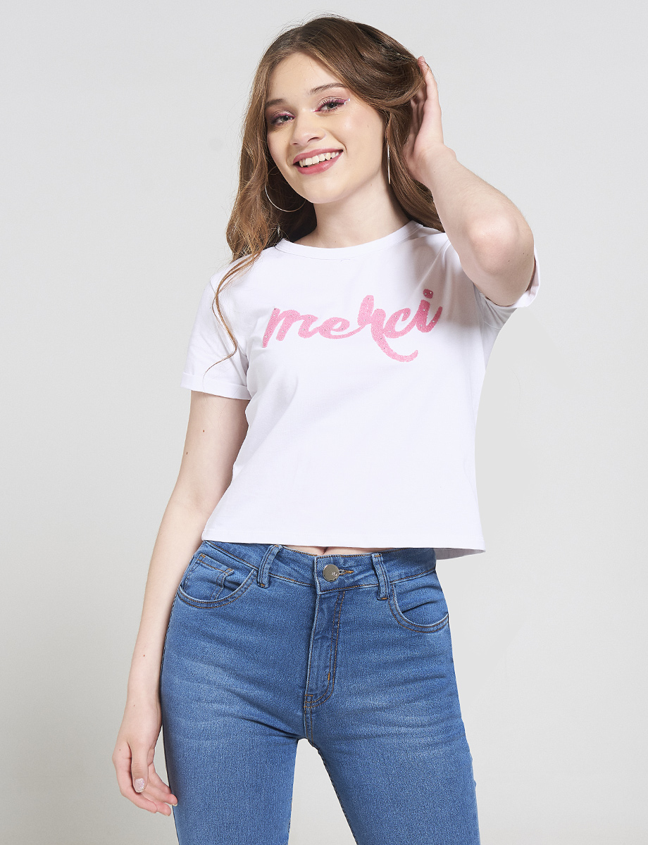 Camiseta Corta Unicolor Merci