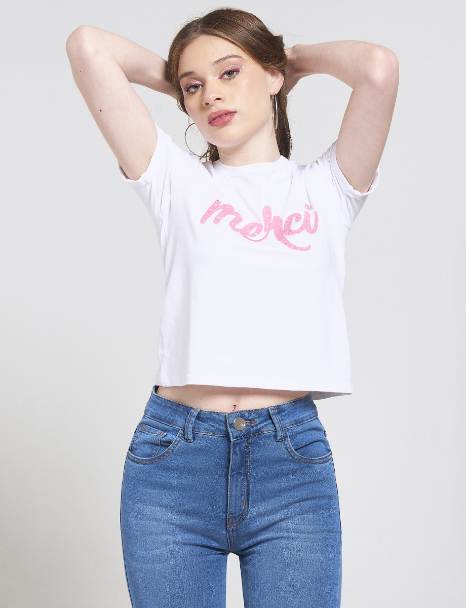 Camiseta Corta Unicolor Merci