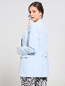 Blazer Largo con Botones Celeste