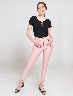 Pantalón Casual con Venas Palo de Rosa