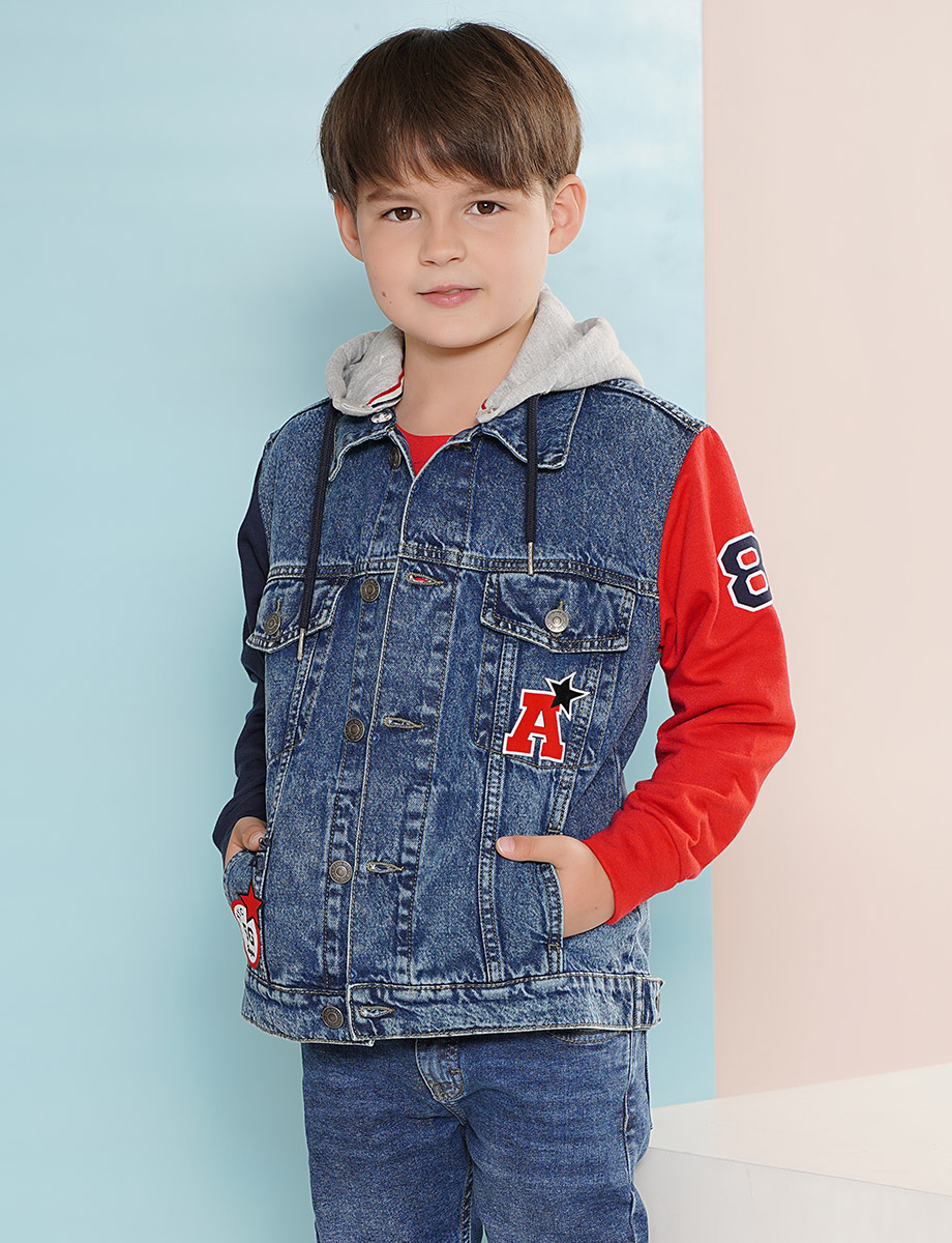 Chaqueta Denim con Capucha