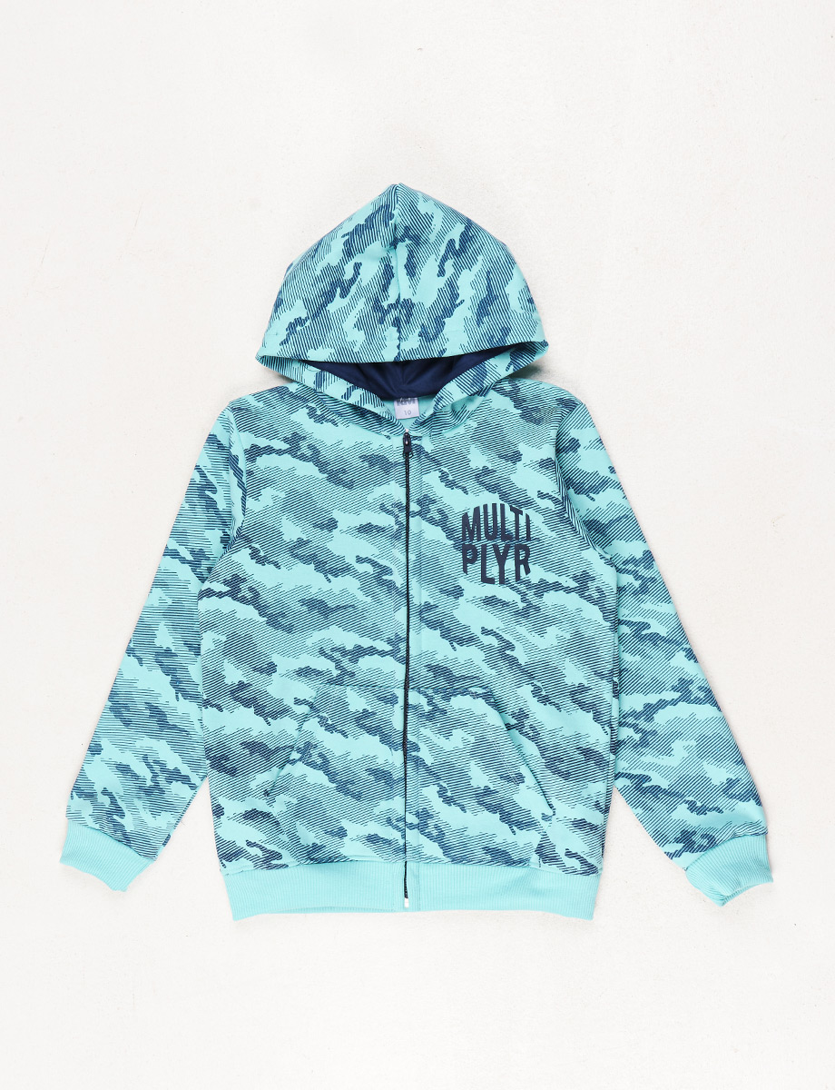 Chompa Camuflaje Militar Verde menta
