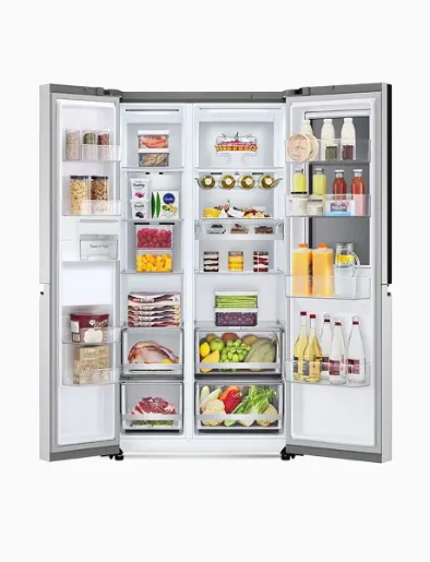 Refrigerador 647 Lt Side By Side Brushed Steel | LG