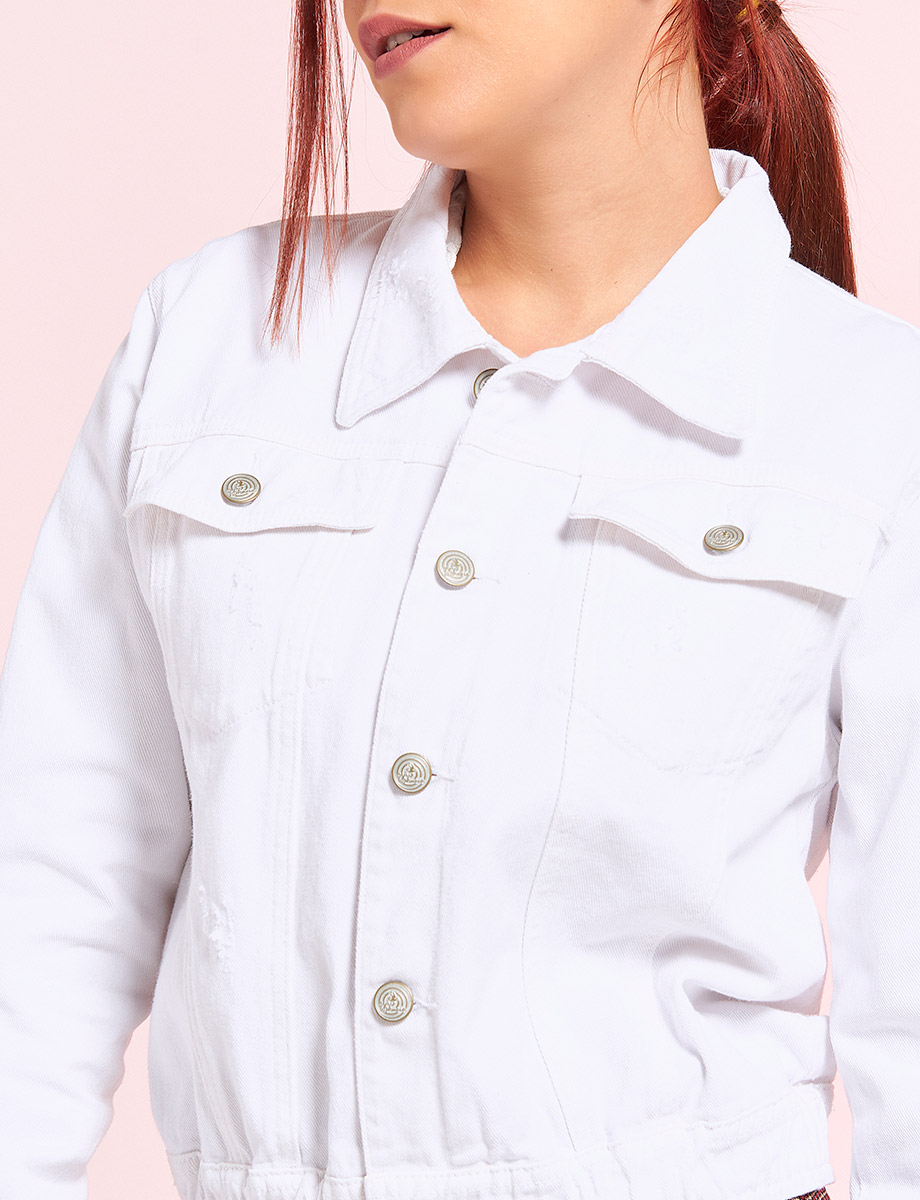 Chaqueta Denim con Botones