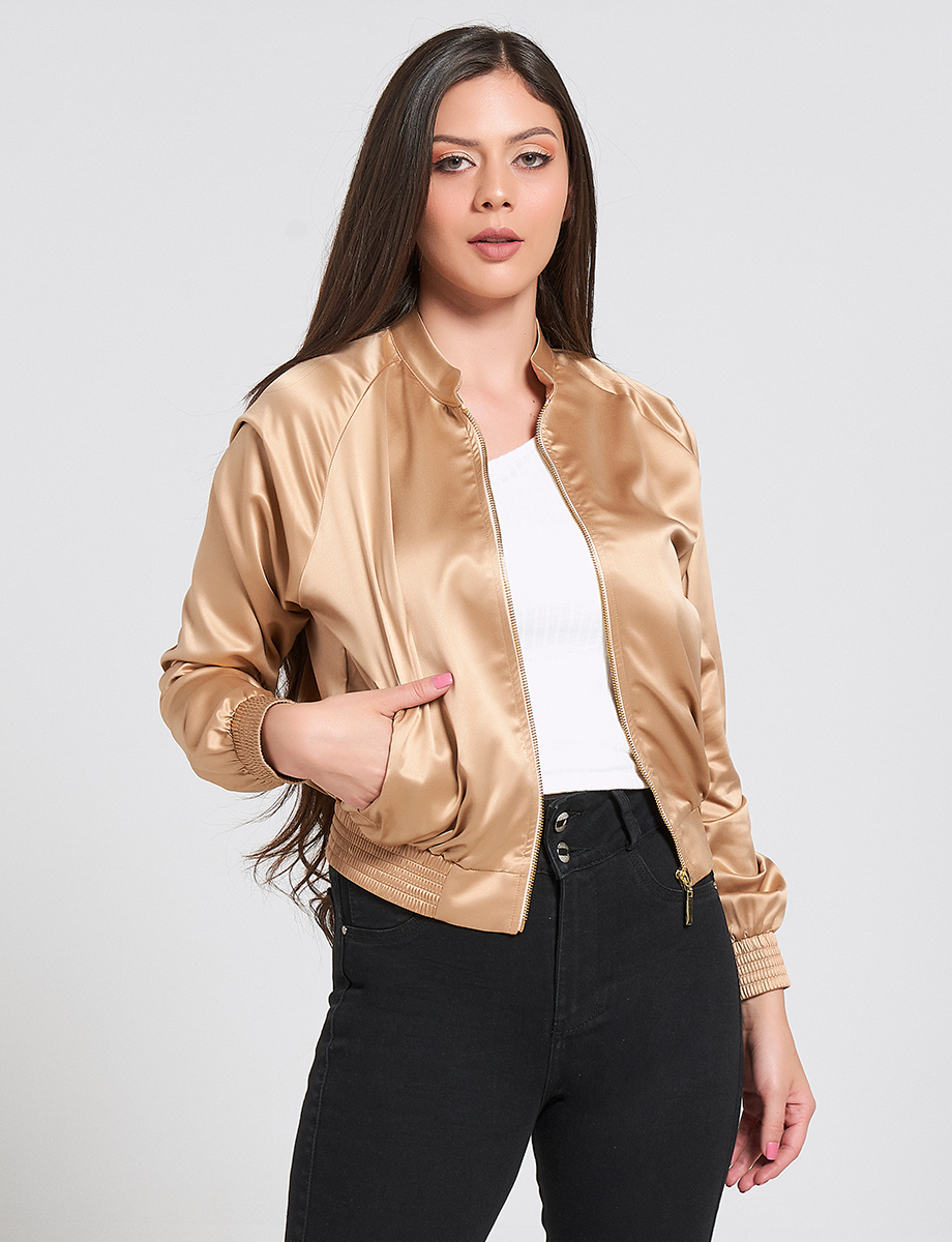 Chaqueta Bomber Dorada
