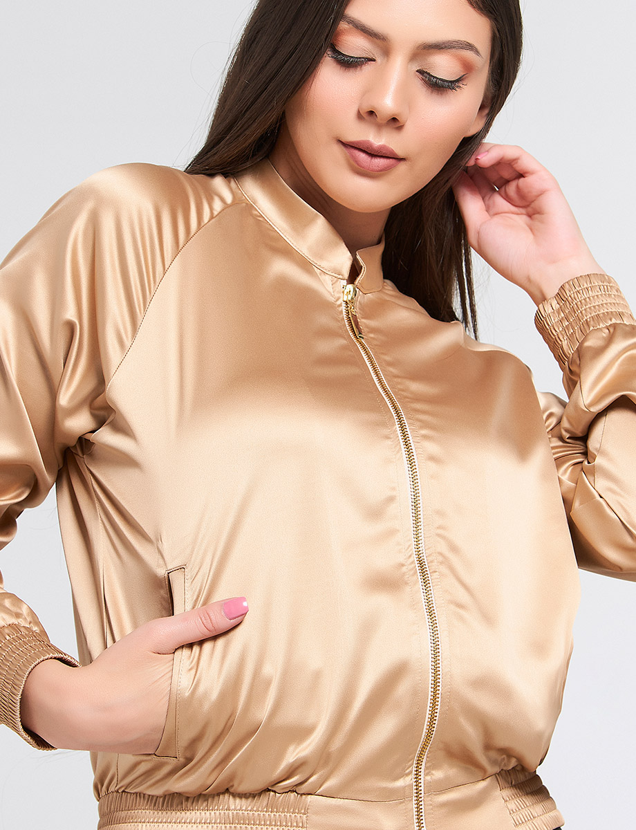Chaqueta Bomber Dorada