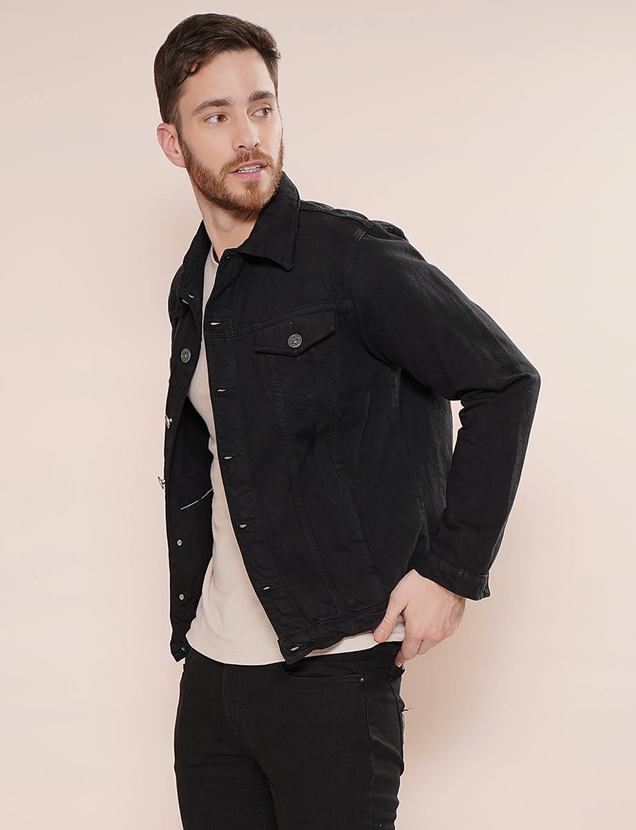 Chaqueta Denim Negra