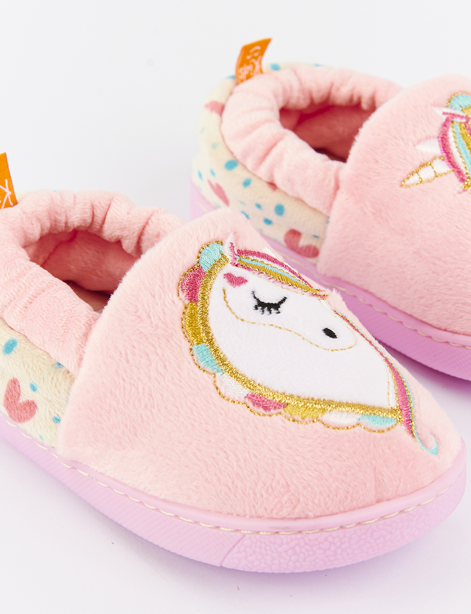 Pantufla Rosada Unicornio