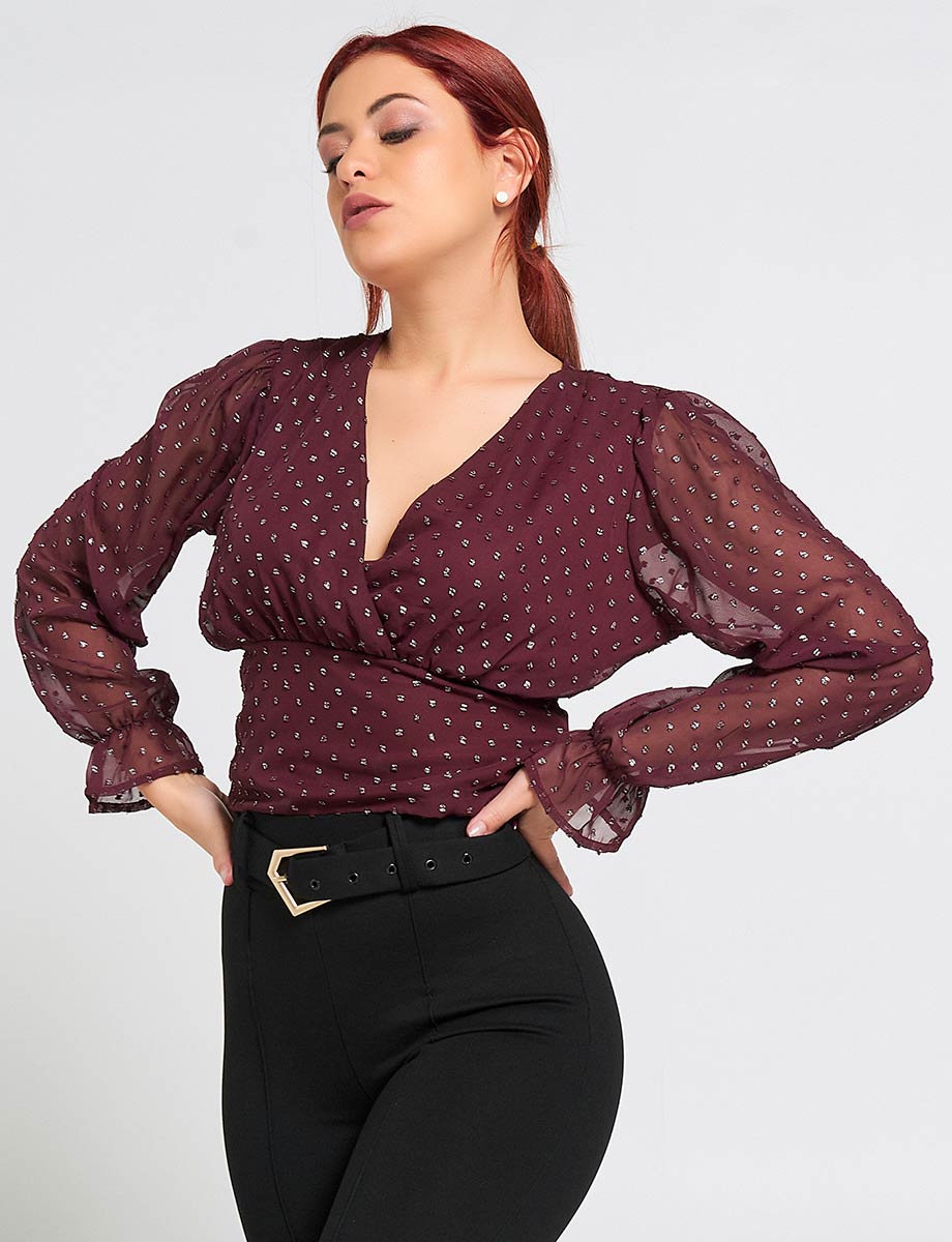 Blusa Manga Larga Con Detalles Vino BLUSAS BLUSAS MODA JUVENIL blusa-manga-larga-con-detalles-vino-blusas-blusas-moda-juvenil