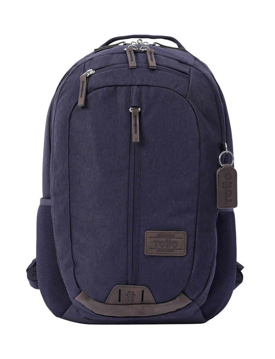Mochila Unicolor Varios Bolsillos Totto