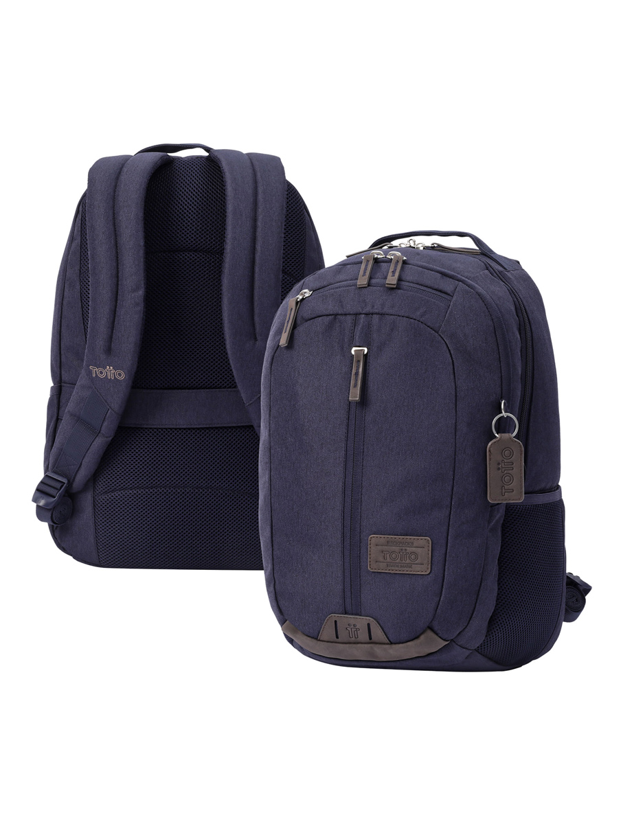 Mochila Unicolor Varios Bolsillos Totto