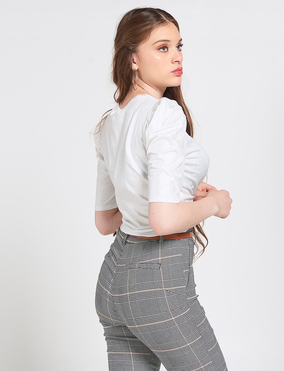 Camiseta con Nudo Blanca