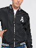 Chompa Bomber con Parche Negra