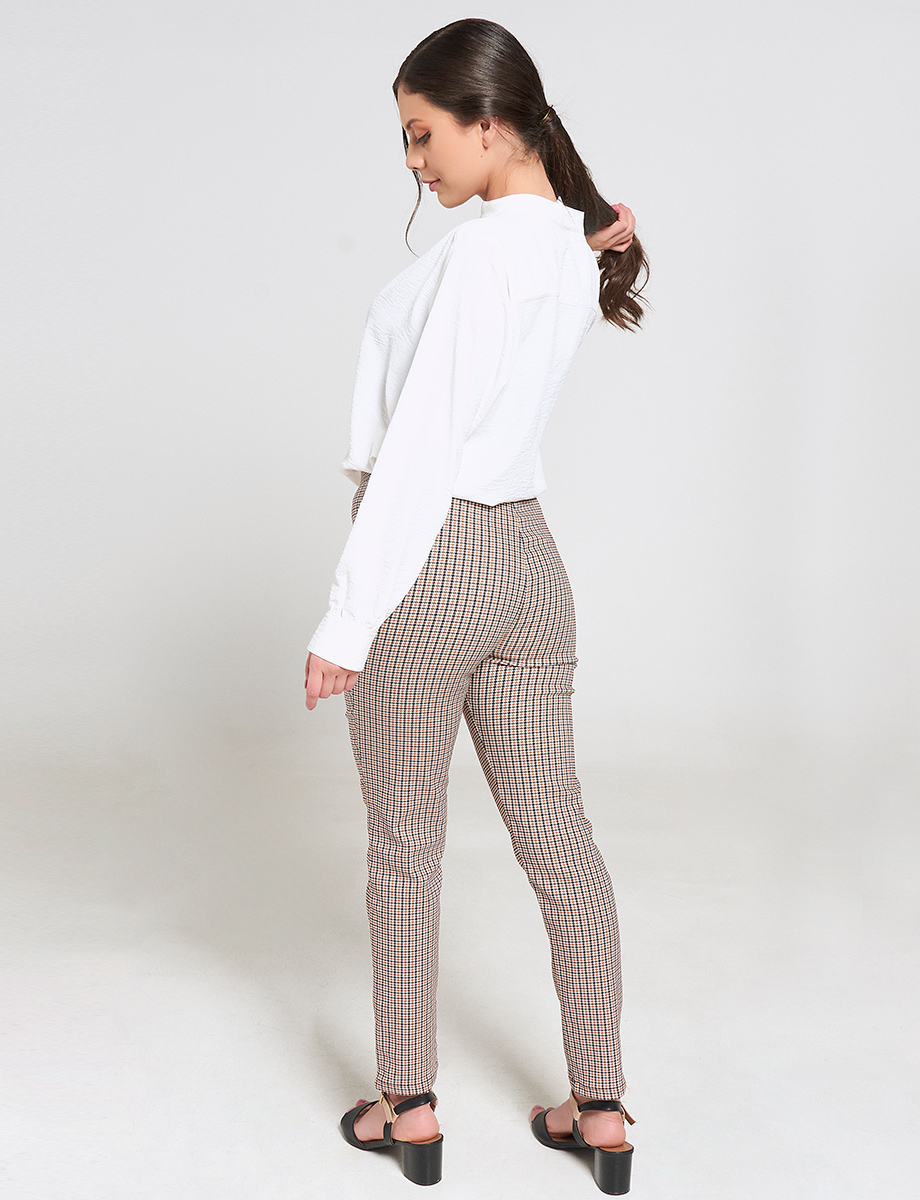 Legging a Cuadros con Botones