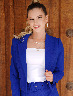 Blazer Corto Azul Eléctrico