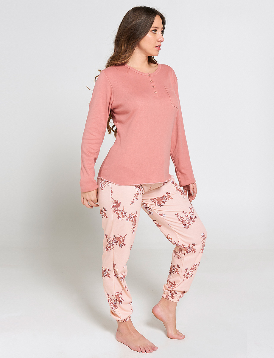 Pijama Buzo + Pantalón Estampado