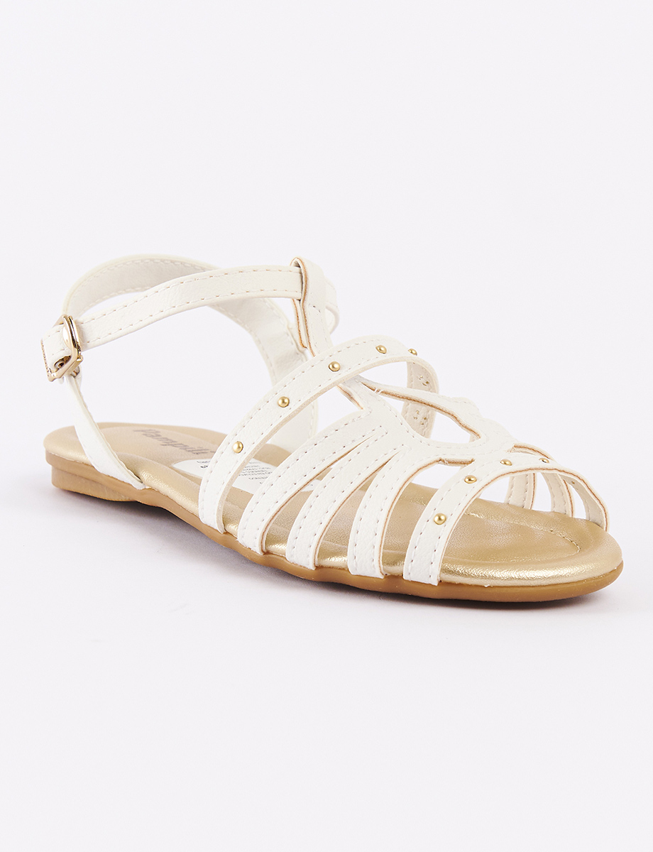 Sandalia Flat con Apliques | Pampili