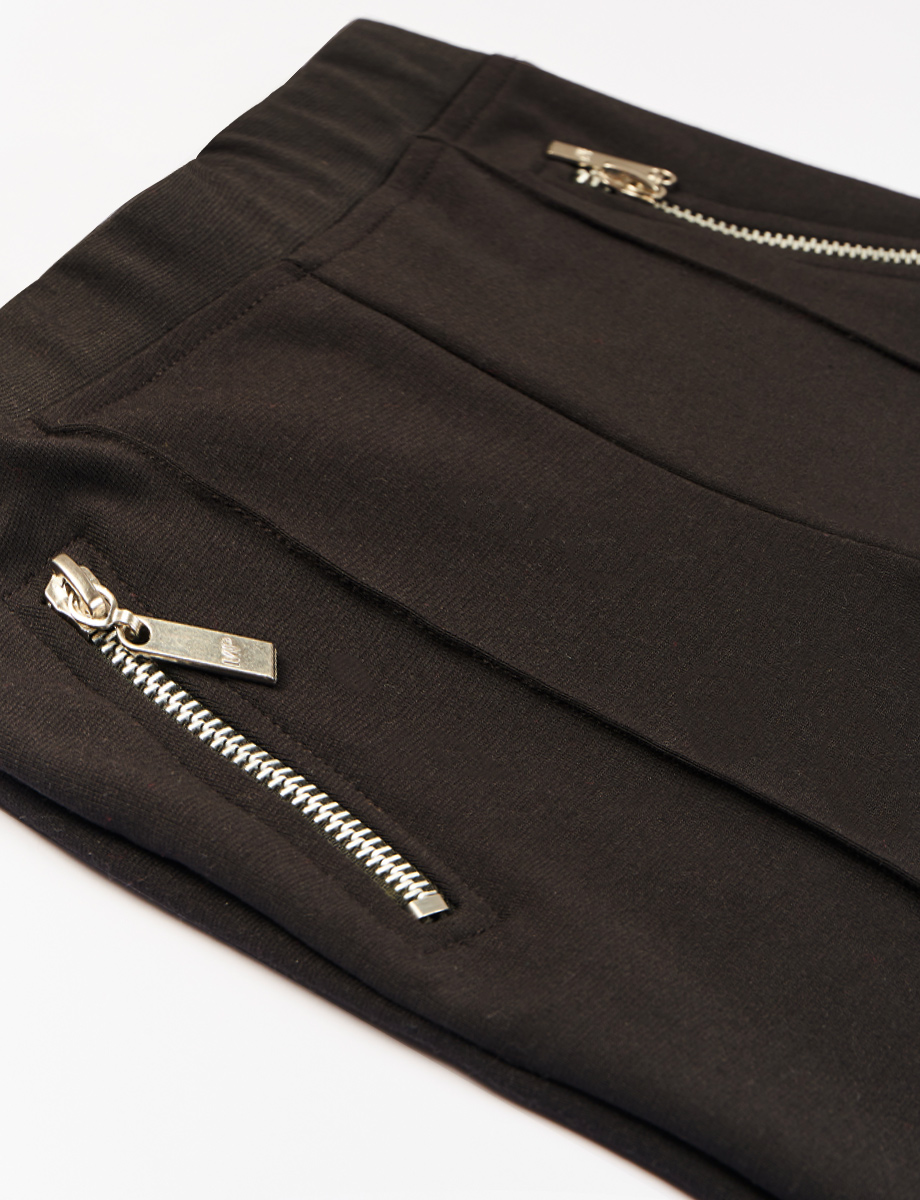 Legging Unicolor con Cierres