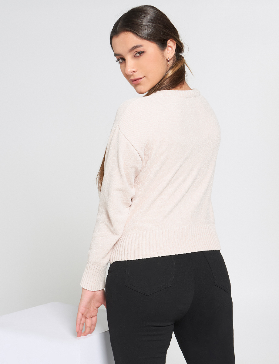 Sweater Abierto Unicolor