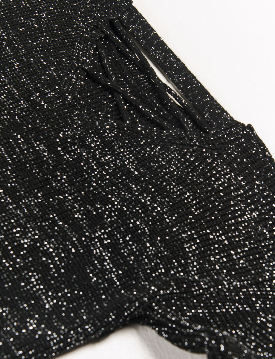 Sweater con Brillos Negro