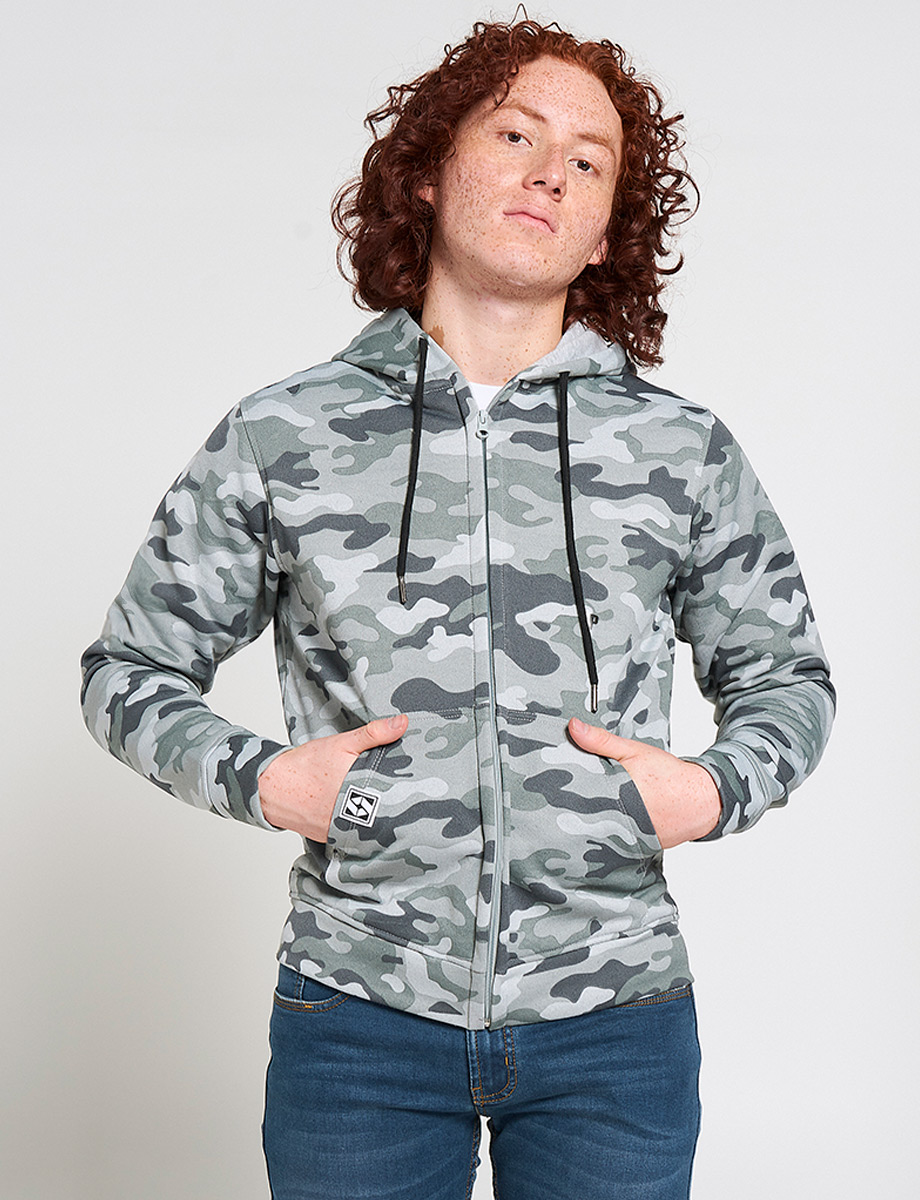 Chompa Camuflaje Militar Gris