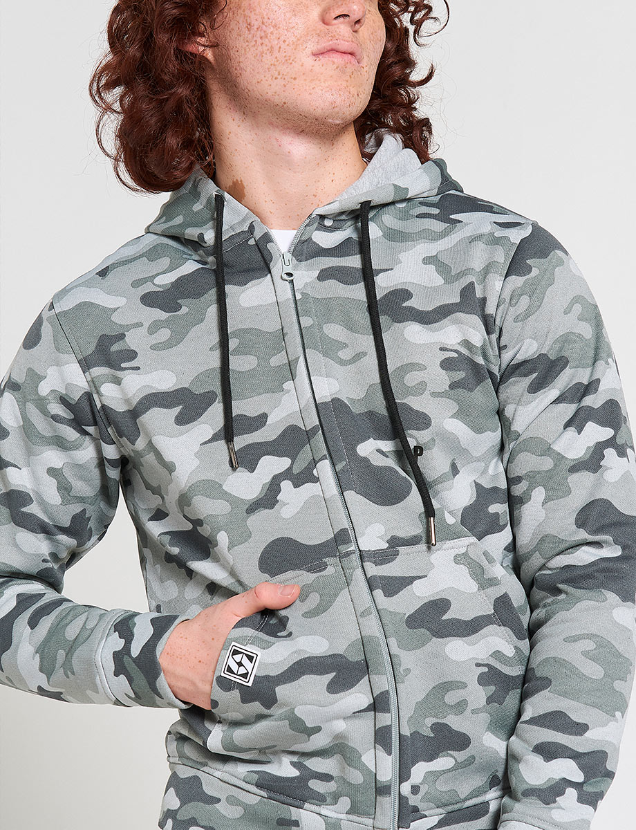 Chompa Camuflaje Militar Gris