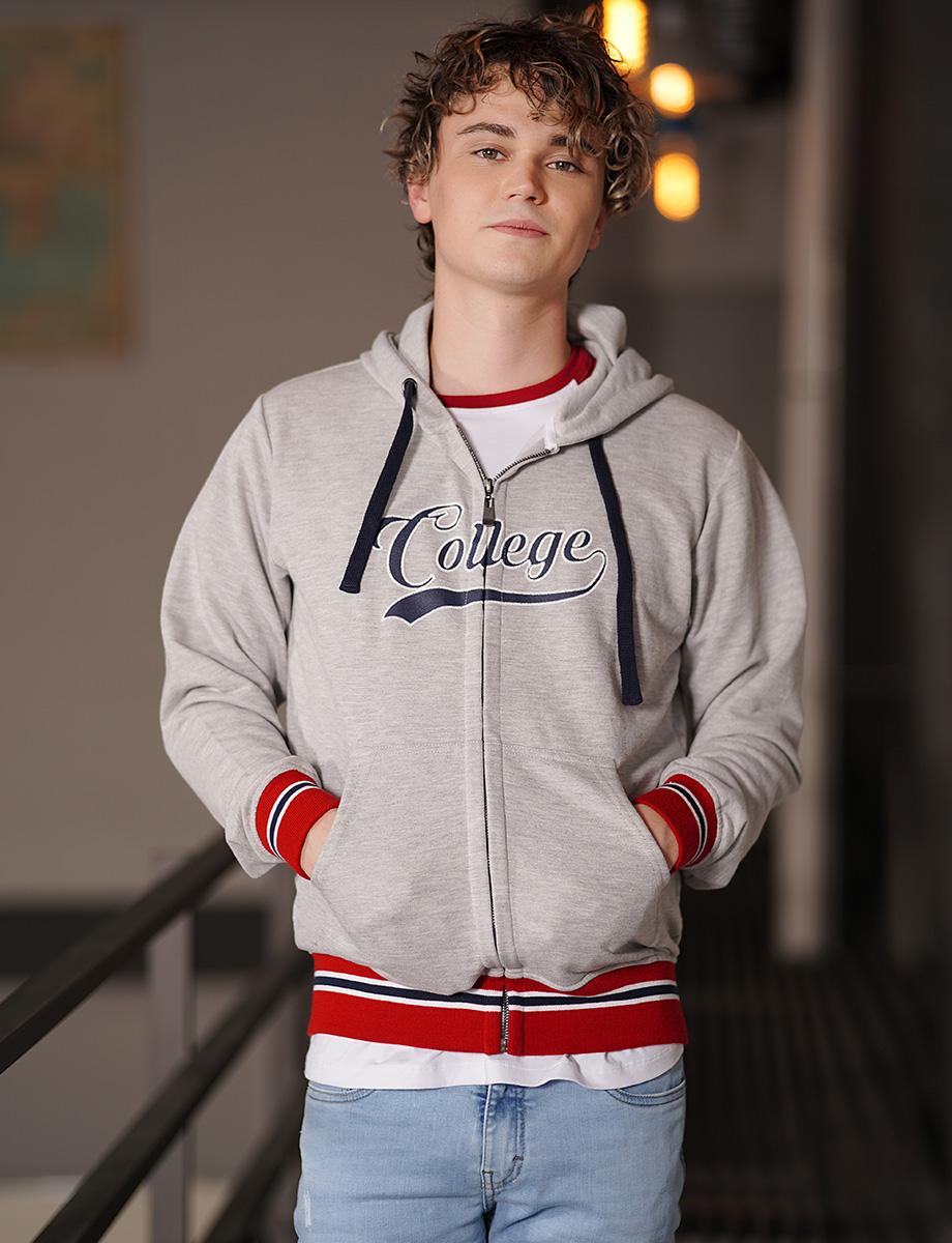 Chompa Varcity Chompa Gris con Cierre Varsity | CHAQUETAS Y ABRIGOS | CHOMPAS Y ...