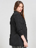 Blazer Largo con Botones Negro