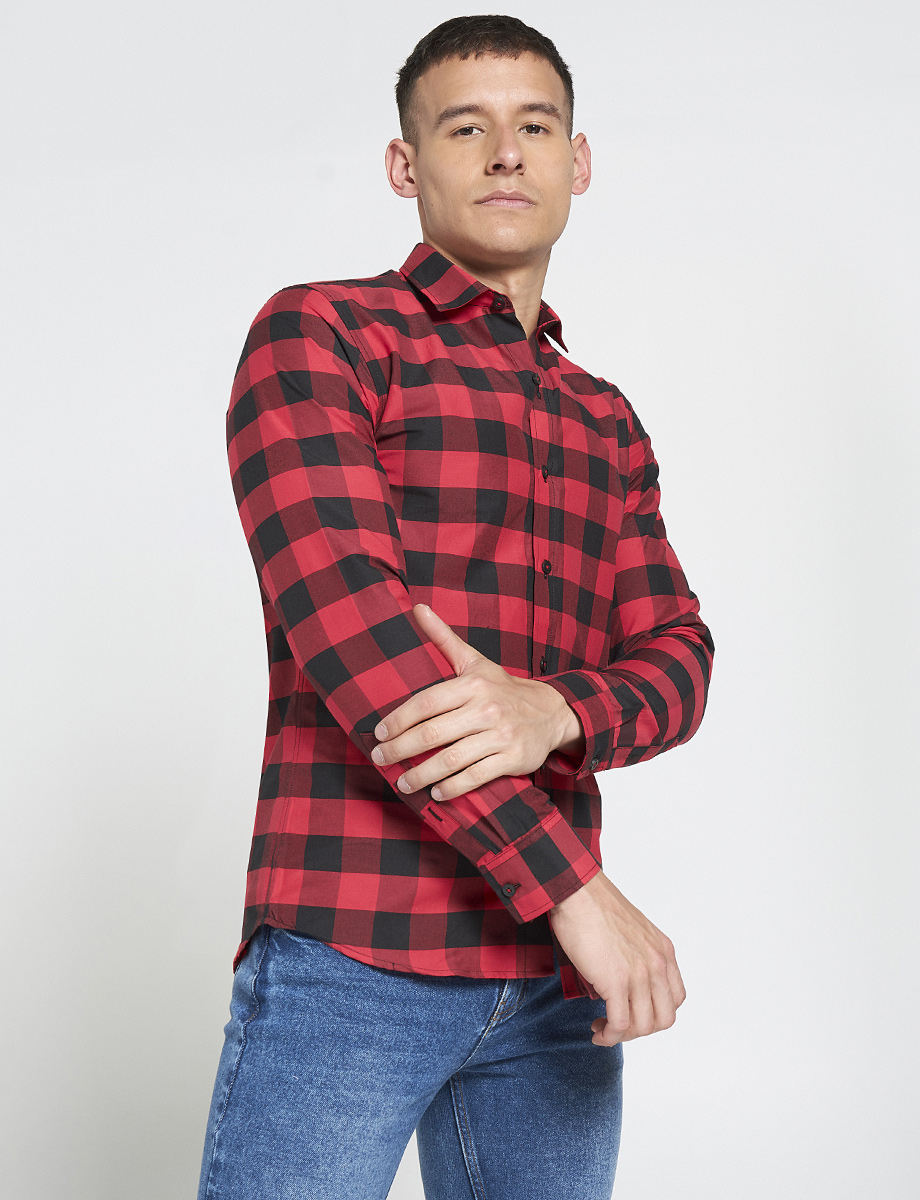 Camisa a Cuadros Rojo/Negro