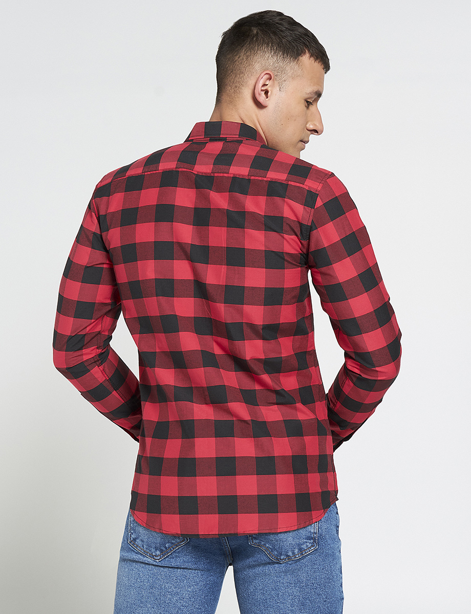 Camisa a Cuadros Rojo/Negro