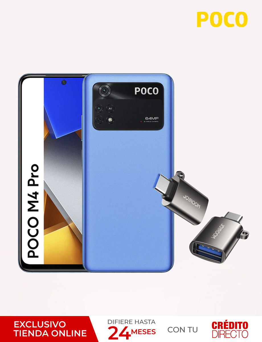 Xiaomi Poco M4 Pro 128GB Azul + Adaptador USB