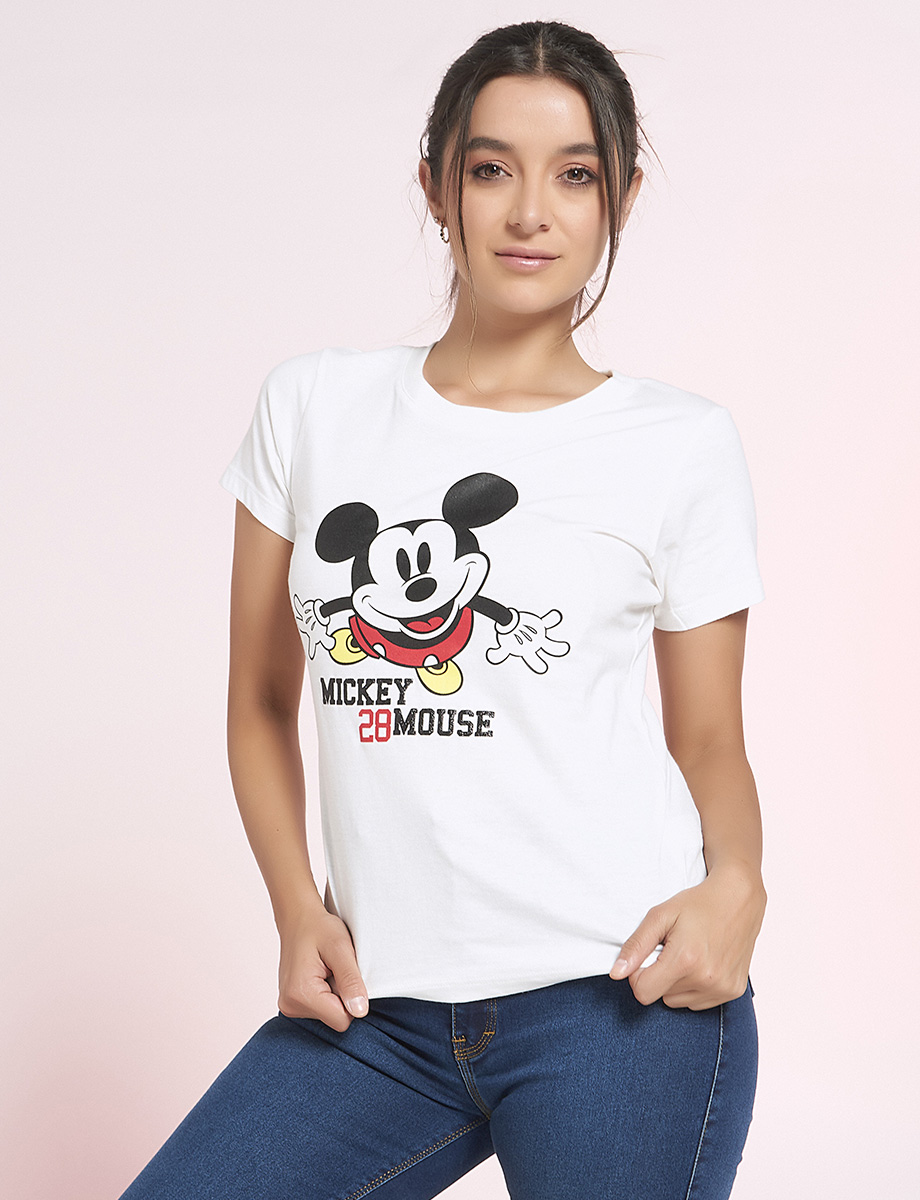 Camiseta Blanca Mickey Mouse