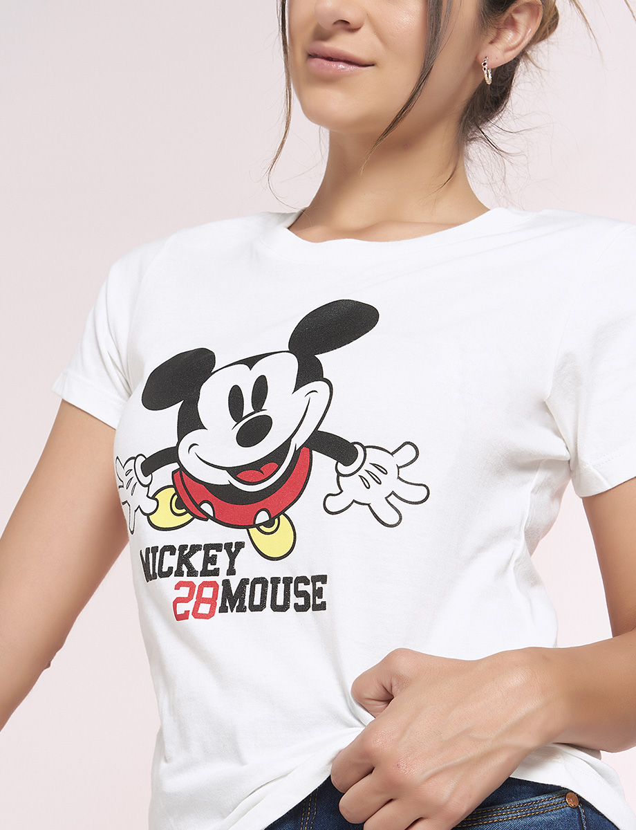 Camiseta Blanca Mickey Mouse