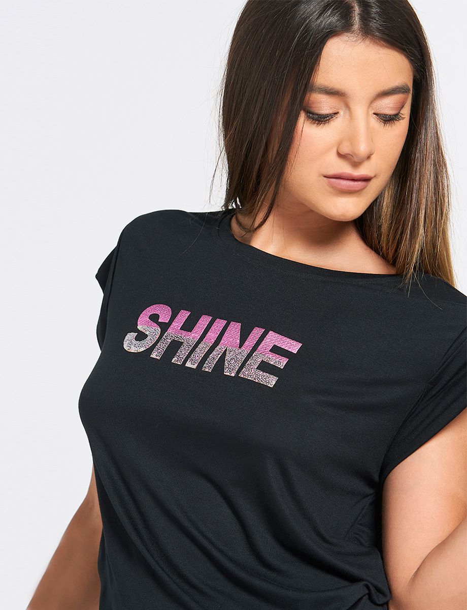 Camiseta Shine Negra