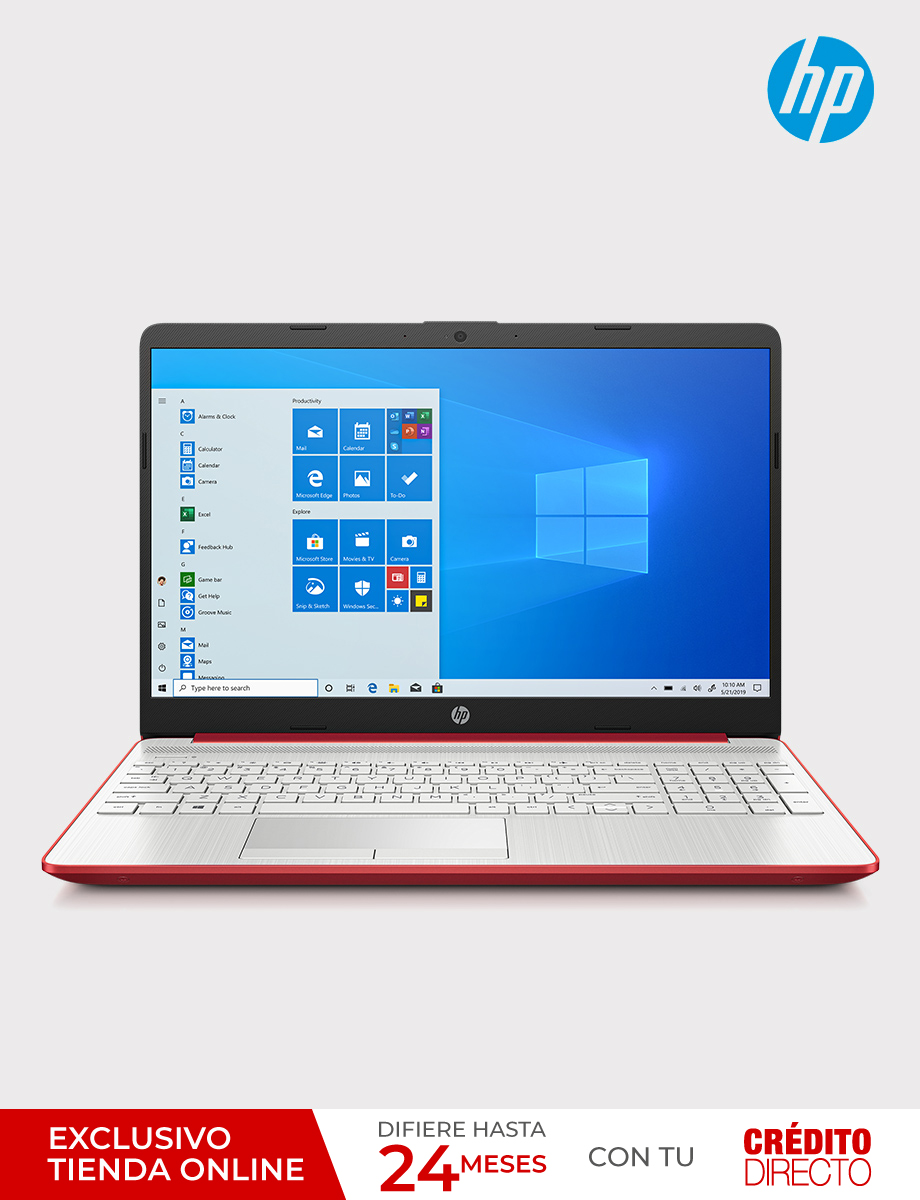 Laptop HP Intel Core i3 256GB Rojo