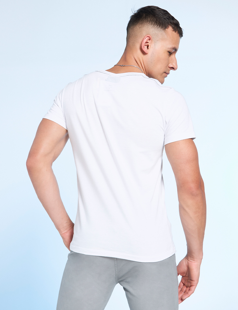Camiseta Estampada Naruto Blanca