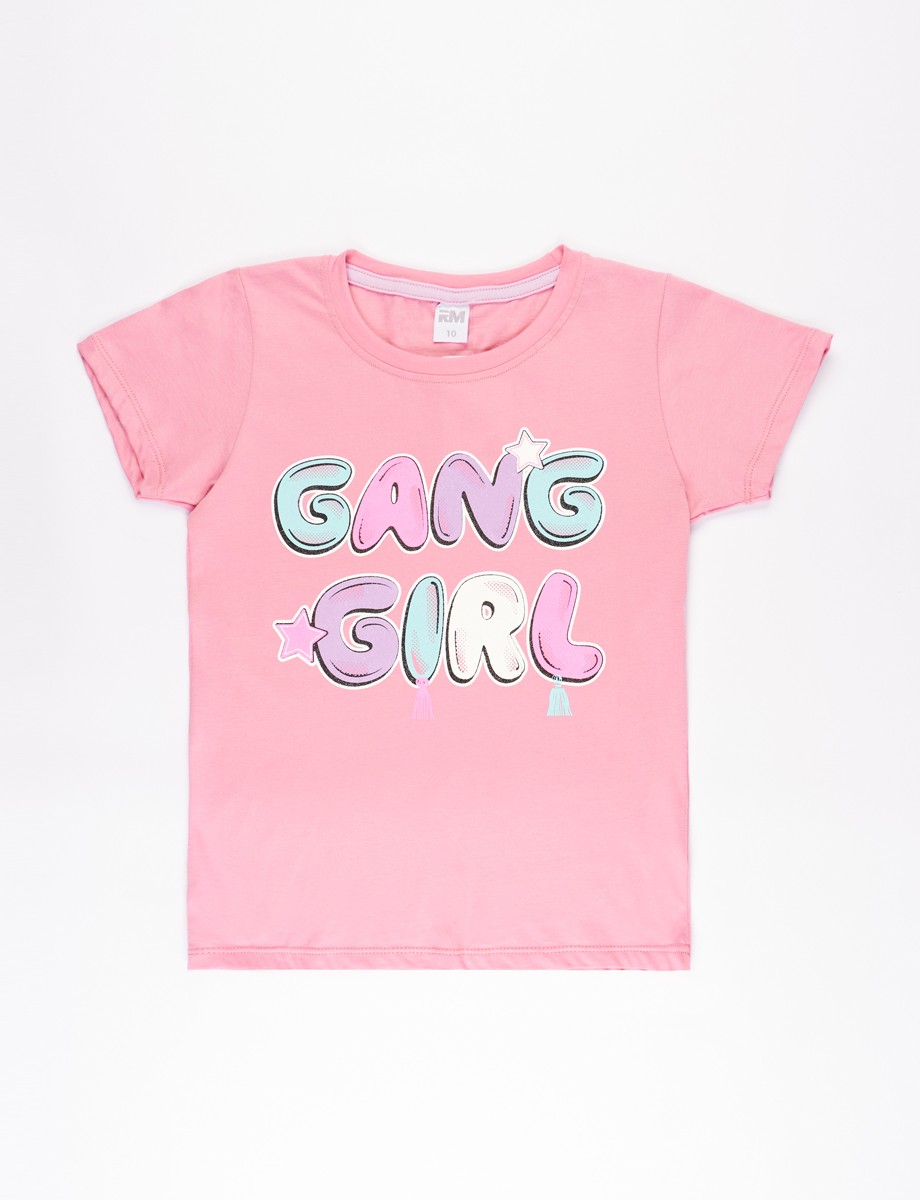 Camiseta Rosada Gang Girl
