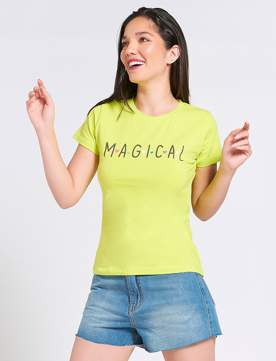 Camiseta Magical Verde Limón