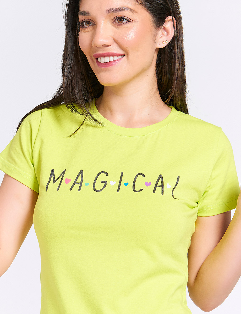 Camiseta Magical Verde Limón