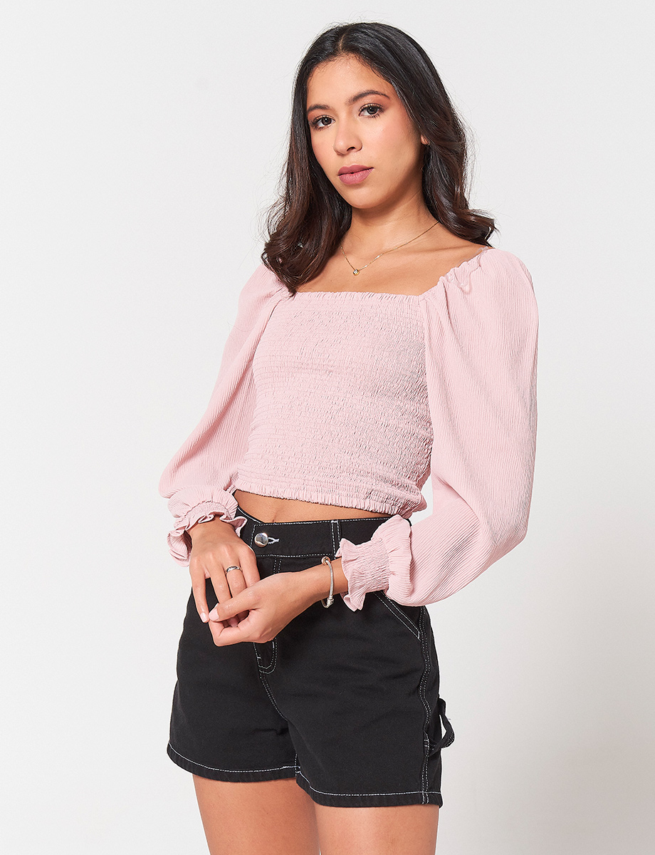 Blusa Campesina Rosado