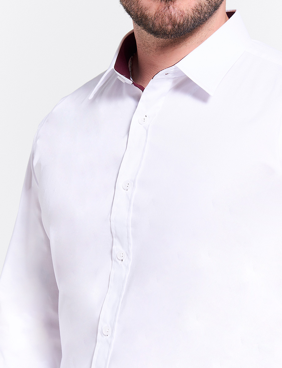 Camisa Ejecutiva Blanca Manga Larga