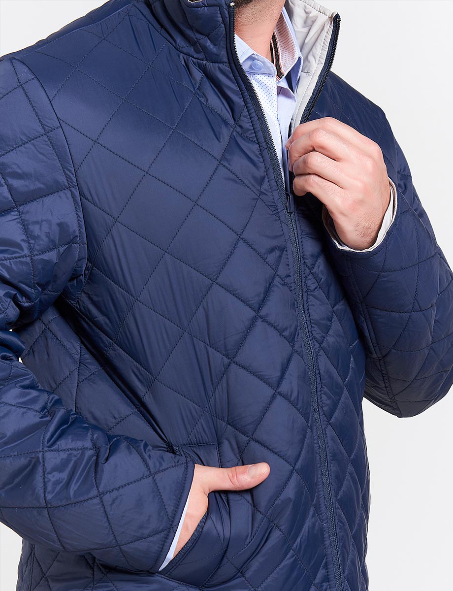 Chaqueta Reversible Cuello Alto